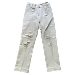 Vintage High Genuine Leather PantsCropped Straight Leg Women’s 6